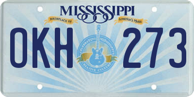 MS license plate OKH273