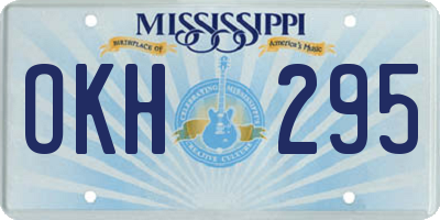 MS license plate OKH295