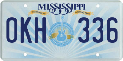 MS license plate OKH336