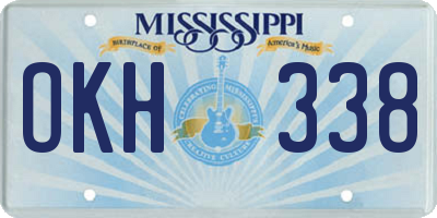 MS license plate OKH338