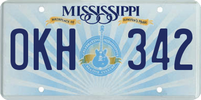 MS license plate OKH342