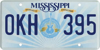 MS license plate OKH395
