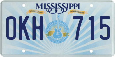 MS license plate OKH715