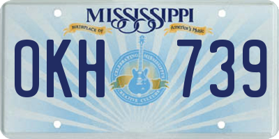 MS license plate OKH739