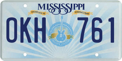 MS license plate OKH761