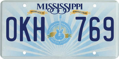 MS license plate OKH769