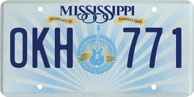 MS license plate OKH771