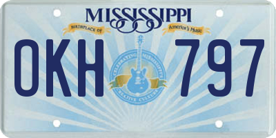 MS license plate OKH797