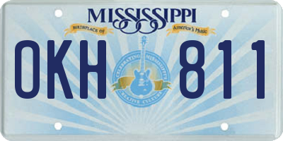 MS license plate OKH811