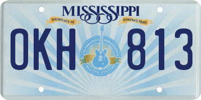 MS license plate OKH813
