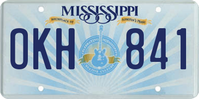 MS license plate OKH841