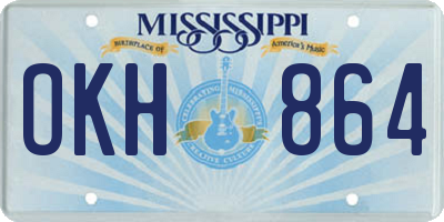 MS license plate OKH864