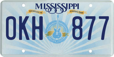 MS license plate OKH877