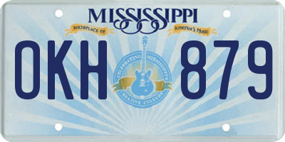 MS license plate OKH879