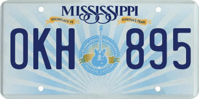 MS license plate OKH895