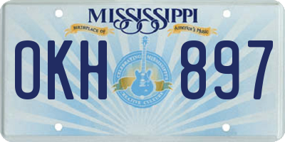 MS license plate OKH897