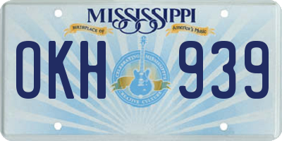 MS license plate OKH939