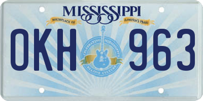 MS license plate OKH963