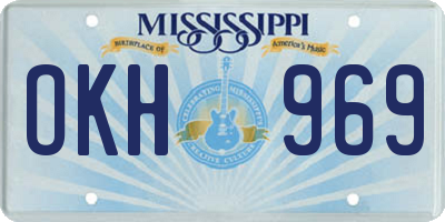 MS license plate OKH969