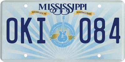 MS license plate OKI084