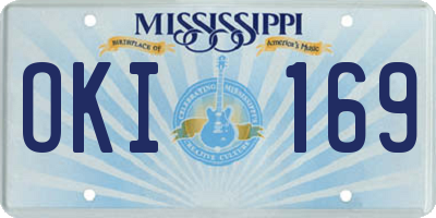 MS license plate OKI169