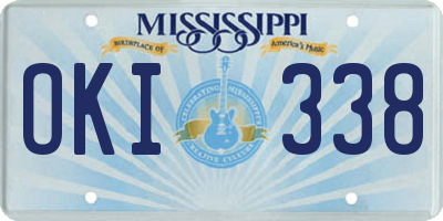 MS license plate OKI338