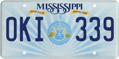 MS license plate OKI339