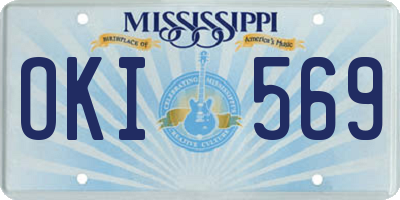 MS license plate OKI569