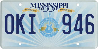 MS license plate OKI946
