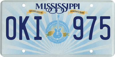 MS license plate OKI975