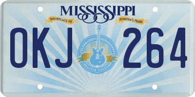 MS license plate OKJ264