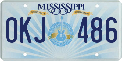 MS license plate OKJ486