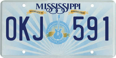 MS license plate OKJ591