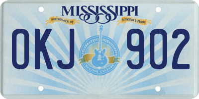 MS license plate OKJ902