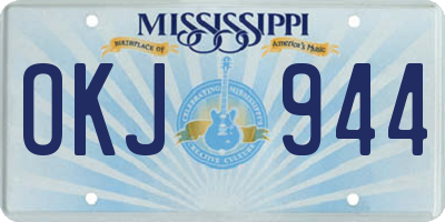 MS license plate OKJ944