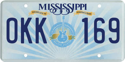 MS license plate OKK169