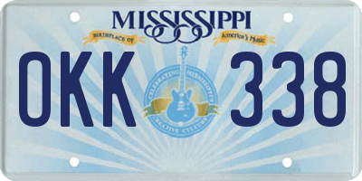 MS license plate OKK338