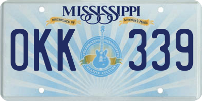 MS license plate OKK339