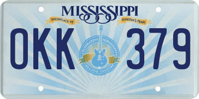 MS license plate OKK379