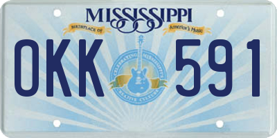 MS license plate OKK591