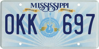 MS license plate OKK697