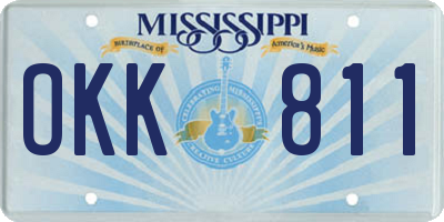 MS license plate OKK811