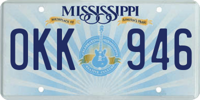 MS license plate OKK946