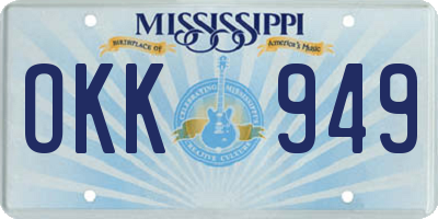 MS license plate OKK949