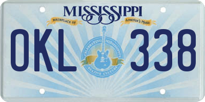 MS license plate OKL338