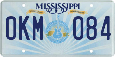 MS license plate OKM084