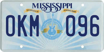 MS license plate OKM096