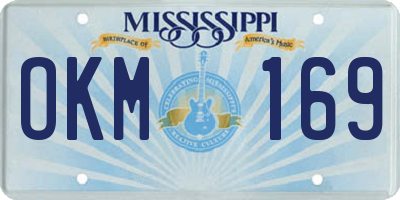 MS license plate OKM169