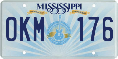 MS license plate OKM176
