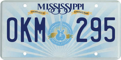 MS license plate OKM295